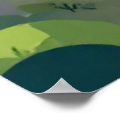 Niagara Falls Painterly Landscape Illustration ポスター (角)