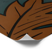 Niagara Falls Retro Vintage Poster Illustration ポスター (角)