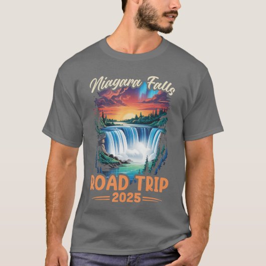 Niagara Falls Roadrip Family Vacationrip Men Women Tシャツ (正面)