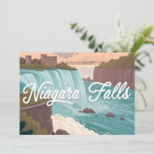 Niagara Falls Scenic Illustration at Sunset シーズンカード (スタンド正面)