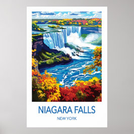 Niagara Falls Travel Poster ポスター