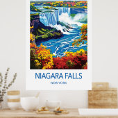 Niagara Falls Travel Poster ポスター (キッチン)
