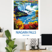 Niagara Falls Travel Poster ポスター (ホームオフィス)