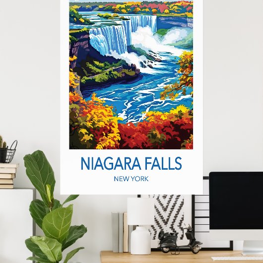 Niagara Falls Travel Poster ポスター (ホームオフィス)