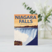 Niagara Falls Vintage Poster ポストカード (スタンド正面)