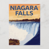 Niagara Falls Vintage Poster ポストカード (正面)
