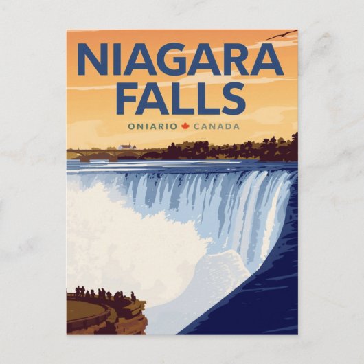 Niagara Falls Vintage Poster ポストカード (正面)