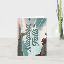 Niagara Falls Vintage Textured Illustration