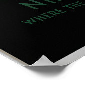 Niagara Falls Waterfall Canada USA Vintage Travel ポスター (角)