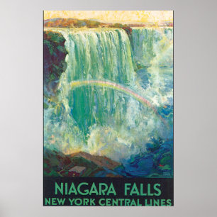 Niagra Falls Vintage Travel Poster Artwork ポスター