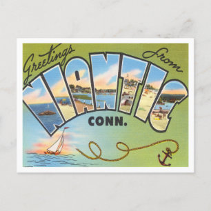 Niantic, Conneticut Vintage Travelからの挨拶 ポストカード