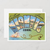Niantic, Conneticut Vintage Travelからの挨拶 ポストカード (正面/裏面)