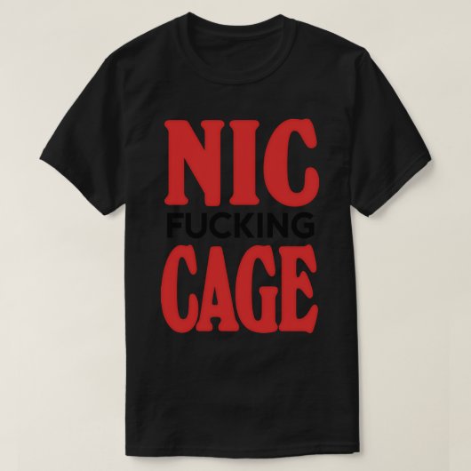 Nicケージ Tシャツ (デザイン正面)