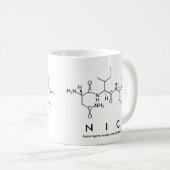 Nicペプチド名mug コーヒーマグカップ (正面右)