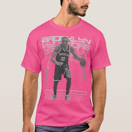 Nic Claxtonバスケットボールアートネット Tシャツ (正面)