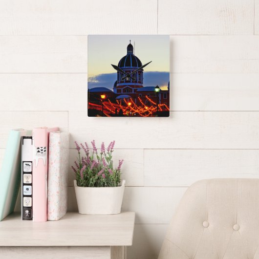 Nicaragua - Cathedral of Granada スクエア壁時計 (読書スペース)