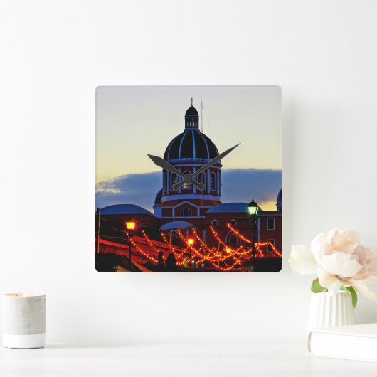 Nicaragua - Cathedral of Granada スクエア壁時計 (ホーム)