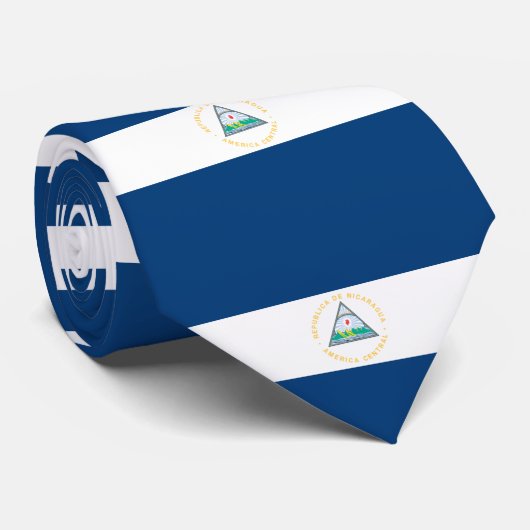 Nicaragua Flag ネクタイ (ロール)