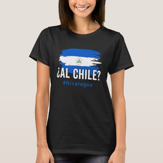 Nicaragua Flag Camiseta Nicaraguan Al Chile Nica S Tシャツ (正面)
