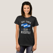Nicaragua Flag Camiseta Nicaraguan Tuani Ser Nicoy Tシャツ (正面フル)