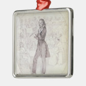 Niccolo Paganini、バイオリン奏者 メタルオーナメント (左)