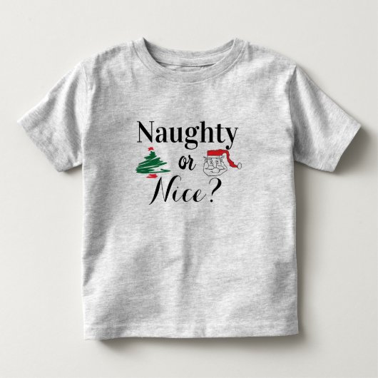 NIceいけなか？クリスマスTシャツ トドラーTシャツ (正面)