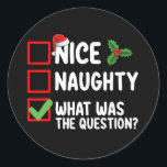 Niceいけな Christmas Listの質問は何だった ラウンドシール<br><div class="desc">いいいけな質問クリスマスリスト休日は何だった</div>