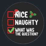 Niceいけな Christmas Listの質問は何だった ラウンドシール<br><div class="desc">いいいけな質問クリスマスリスト休日は何だった</div>