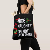 Niceいけな I't Not Sorry Christmas List トートバッグ (クローズアップ)