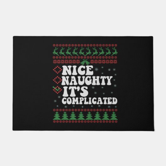 Niceいけな It's Complex醜いおもしろいクリスマス ドアマット (正面)