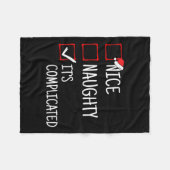 Niceいけな It's Complex Christmasおもしろい フリースブランケット (正面(横))