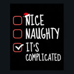 Niceいけな It's Complex Christmas List Santa ポスター<br><div class="desc">Niceいけな It's Complex Christmas List Santa Claus</div>