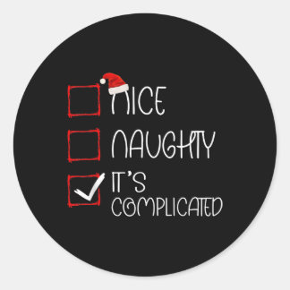 Niceいけな It's Complex Christmas List Santa ラウンドシール