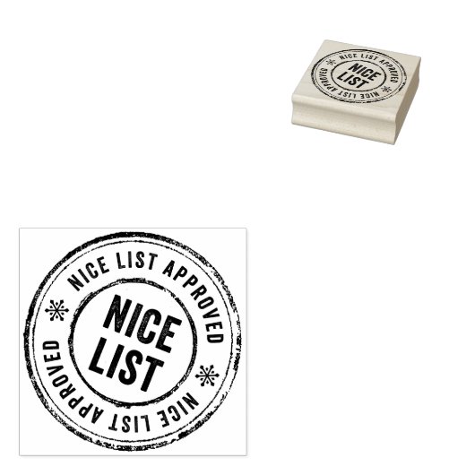 NICEリスト承認かわいいクリスマスの休日 ラバースタンプ (押印)