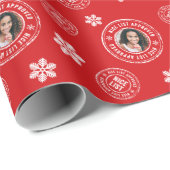 NICEリスト承認済み+写真おもしろいクリスマス ラッピングペーパー (ロールコーナー)
