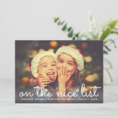 Niceリスト |フルフォトクリスマス シーズンカード (スタンド正面)