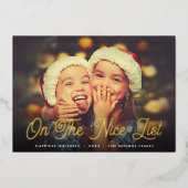 Niceリスト |フルフォト 箔シーズンカード (正面)