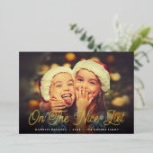 Niceリスト |フルフォト 箔シーズンカード (立ち正面)