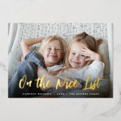 Niceリスト |フルフォト 箔シーズンカード (正面)