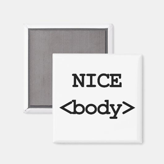 nice体htmlコード マグネット (正面/裏面)