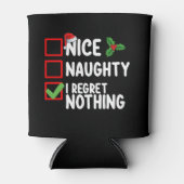 Nice いけな I Reague Nothing Christmas List Holid 缶クーラー (正面)