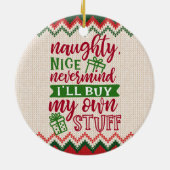 Nice いけな My買 Myの物おもしろい – クリスマスCe セラミックオーナメント (裏面)