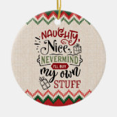 Nice いけな My買 My Christmasの物おもしろい - Christmas セラミックオーナメント (正面)