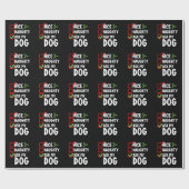Nice いけな My頼 Dog Christmas List Holiday ラッピングペーパー (フラット)