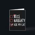 Nice いけな My Cat頼 Christmas List Santa Claus カード<br><div class="desc">Nice いけな My Cat頼 Christmas List Santa Claus</div>