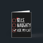 Nice いけな My Cat頼 Christmas List Santa Claus カード<br><div class="desc">Nice いけな My Cat頼 Christmas List Santa Claus</div>