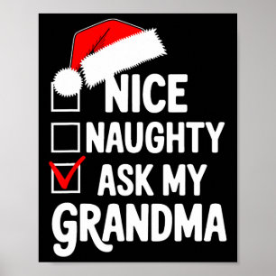 Nice いけな My Gramonおもしろい Christmas頼リストC ポスター