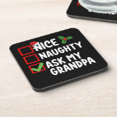 Nice いけな My Grandpa頼 Christmas List Family コースター (左側)