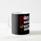 Nice いけな My Grandpa頼 Christmas List Family コーヒーマグカップ (正面左)