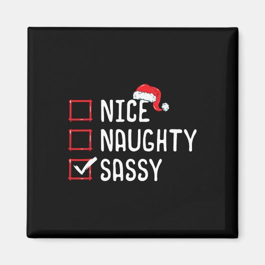 Nice いけな Sy Christmasリスト マグネット (正面)